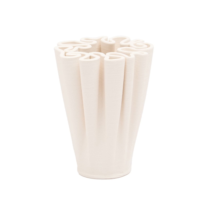 Photo: ferm LIVING Dedali Vase - H11 in Off-White 