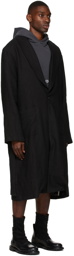 Mr. Saturday Black Linen 'Where Life Is Just A State Of Mind' Robe