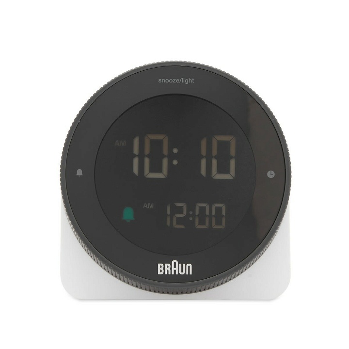 Photo: Braun BC24 Digital Alarm Clock in White