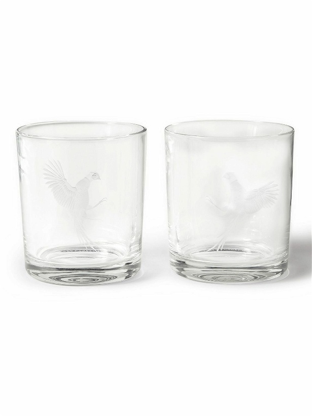 Photo: Purdey - Set of Two Engraved Crystal Tumblers