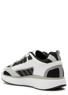 Cleens Hyper Runner Panelled Mesh Sneakers White And Black