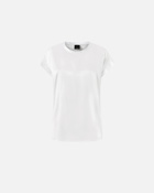 Pinko Satin Blouse With Cap Sleeves Snow White
