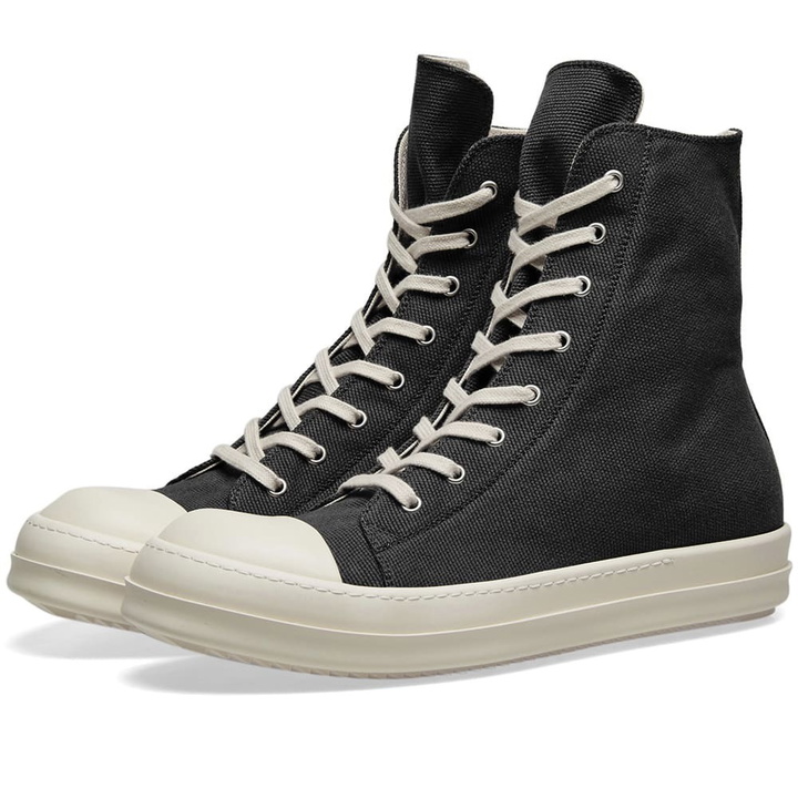 Photo: Rick Owens DRKSHDW Logo High Top Sneaker