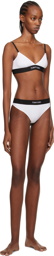 TOM FORD White Jacquard Thong