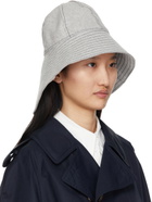 Maison Michel Grey Wool Julianne Hat