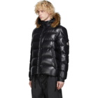 Moncler Black Down Marque Jacket