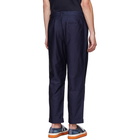 Blue Blue Japan Navy High Density Satin Trousers