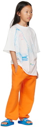 Palm Angels Kids Orange Classic Overlogo Lounge Pants