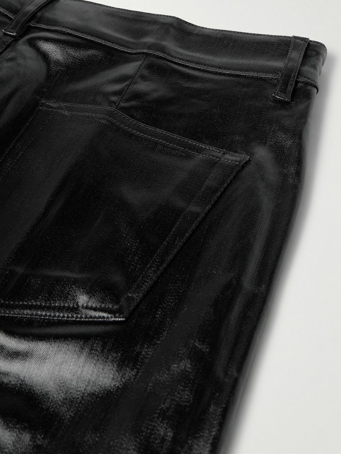 Rick Owens - Geth Straight-Leg Coated Jeans - Black Rick Owens