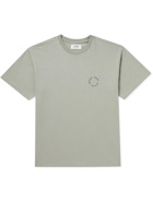 7 DAYS ACTIVE - Monday Logo-Print Organic Cotton-Jersey T-Shirt - Gray
