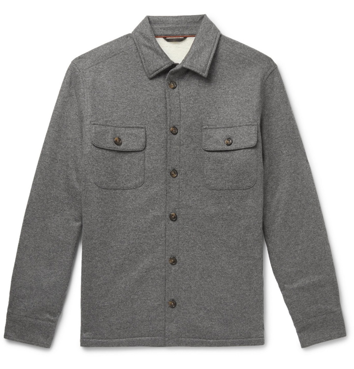 Photo: Loro Piana - Storm System Cashmere Overshirt - Gray