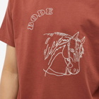 Bode Men's Embroidered Pony T-Shirt in Brown