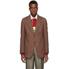 Gucci Red GG Canvas Blazer