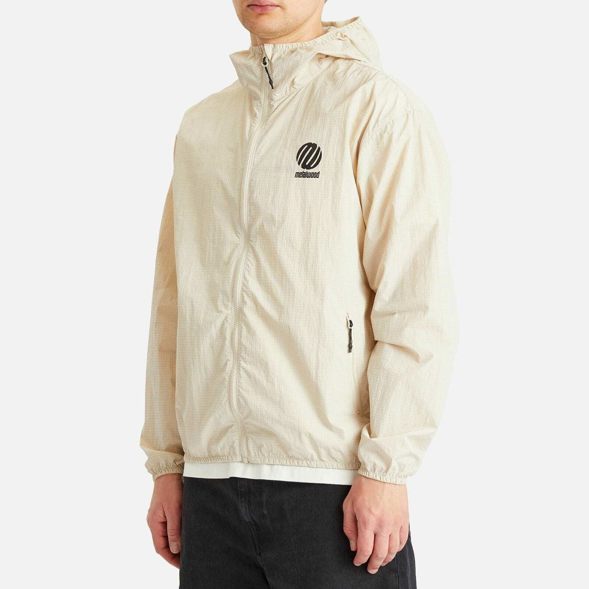 Metalwood Studio Men's Lightweight Ripstop Wind Jacket in Sand