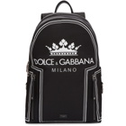 Dolce and Gabbana Black DG Logo Backpack