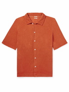 Massimo Alba - Cotton-Blend Terry Shirt - Orange