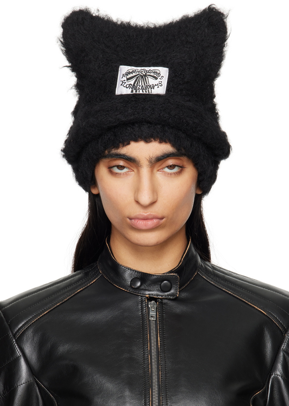 Acne Studios Fluffy Square Beanie ホワイト Acne Studios - Fluffy square beanie - White