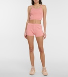 Live The Process - Crop ribbed-knit bralette