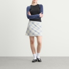Kijun Women's Essential Check Mini Skirt in Blue