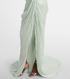 Marmar Halim Draped off-shoulder corset gown