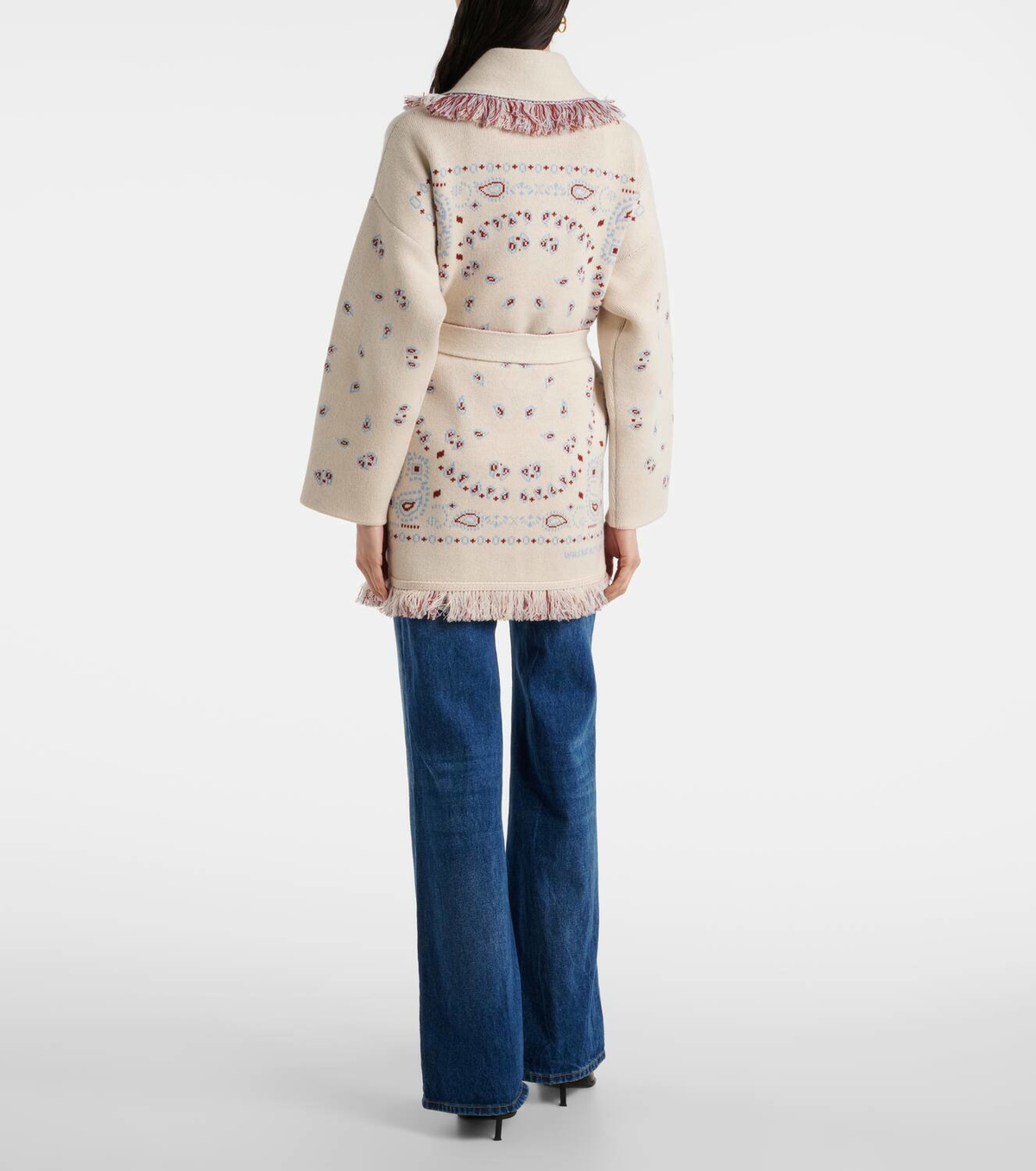 Tシャツ・カットソー ALANUI Embroidered Cashmere Blend Bandana Blanket Alanui Embroidered Cashmere Blend Bandana Blanket | italist