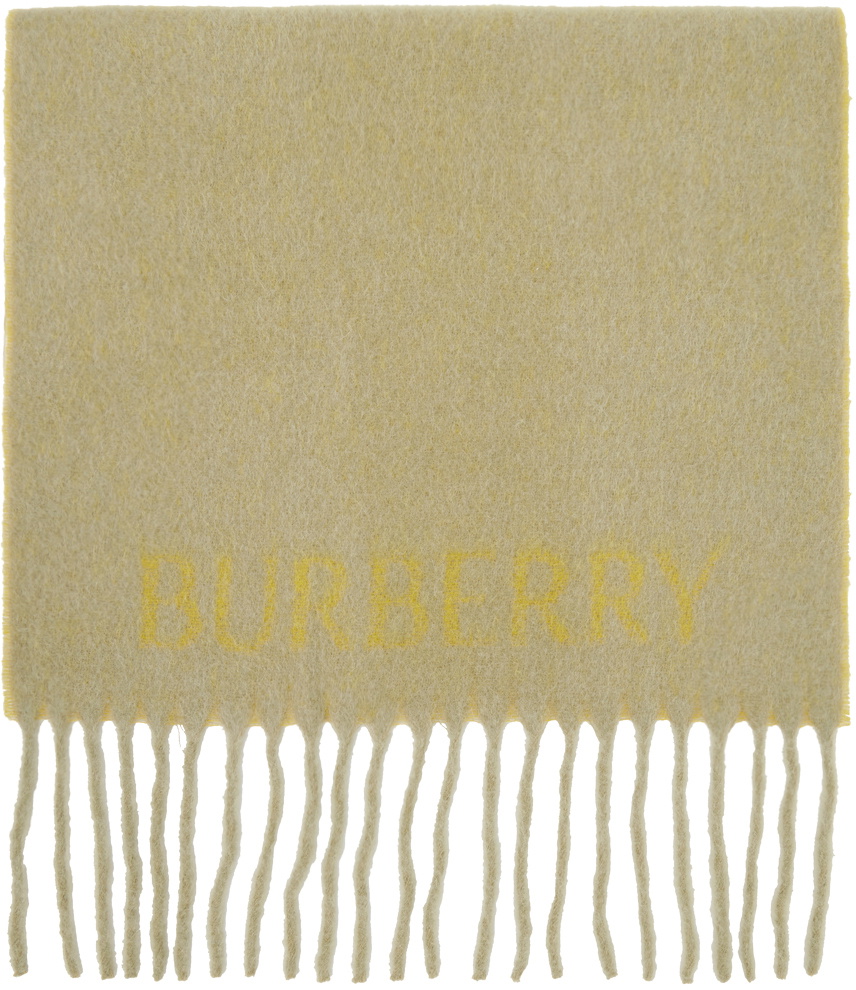 Burberry Yellow EKD Scarf Burberry