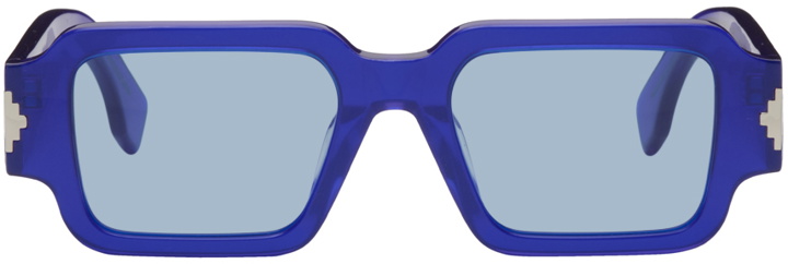 Photo: Marcelo Burlon County of Milan Blue Maiten Sunglasses