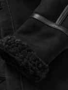 Mr P. - Oversized Shearling Duffle Coat - Black