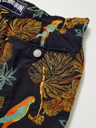 Vilebrequin - Mistral Embroidered Mid-Length Swim Shorts - Blue