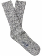 Corgi - Ribbed Cotton Socks - Blue