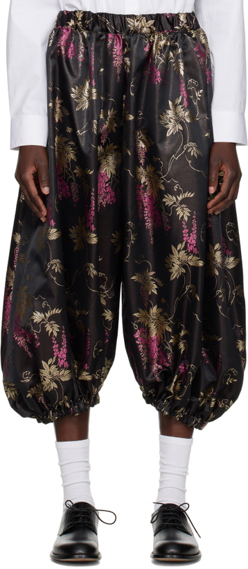 Photo: Comme des Garçons Comme des Garçons Black Jacquard Trousers