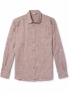 Zimmerli - Cutaway-Collar Linen and Cotton-Blend Shirt - Red