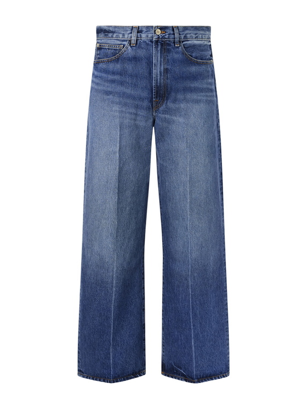 Photo: The Elder Statesman - Hunter Wide-Leg Organic Jeans - Blue