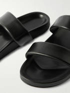 SAINT LAURENT - Nichols Leather Slides - Black
