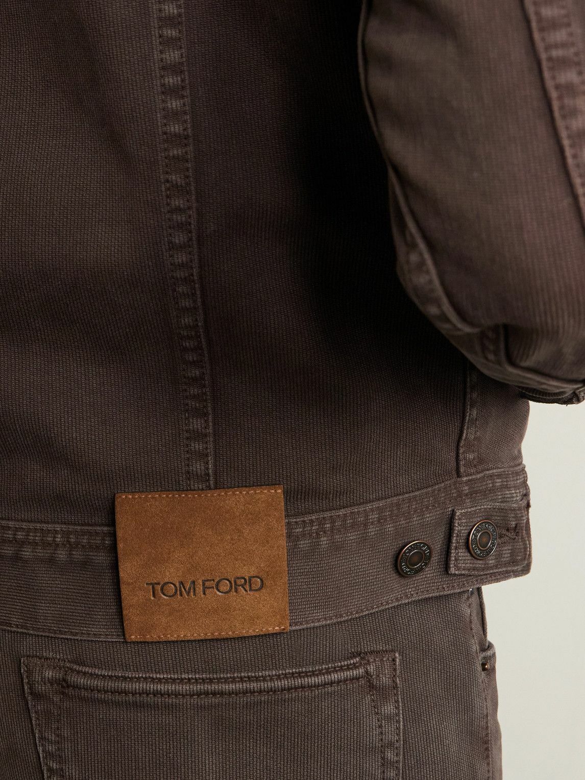 TOM FORD - Cotton-Blend Canvas Jacket - Brown