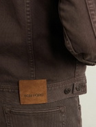 TOM FORD - Cotton-Blend Canvas Jacket - Brown