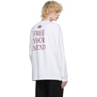 Balenciaga White Gothic Long Sleeve T-Shirt