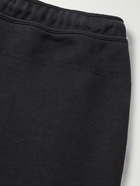 Nike - Straight-Leg Logo-Print Cotton-Blend Tech Fleece Sweatpants - Black