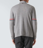 Thom Browne RWB intarsia virgin wool cardigan