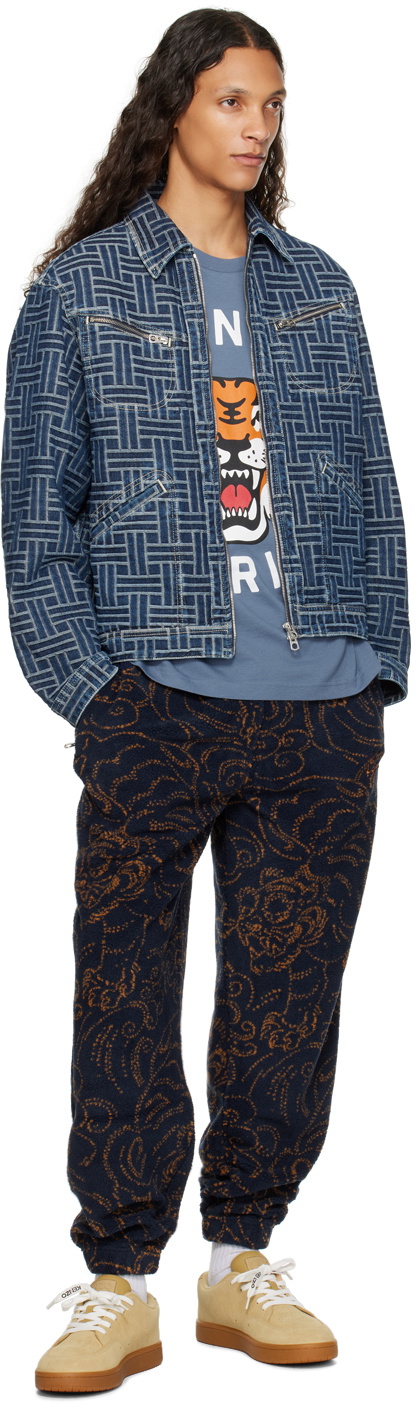 Kenzo Navy Kenzo Paris Star Tiger Sweatpants
