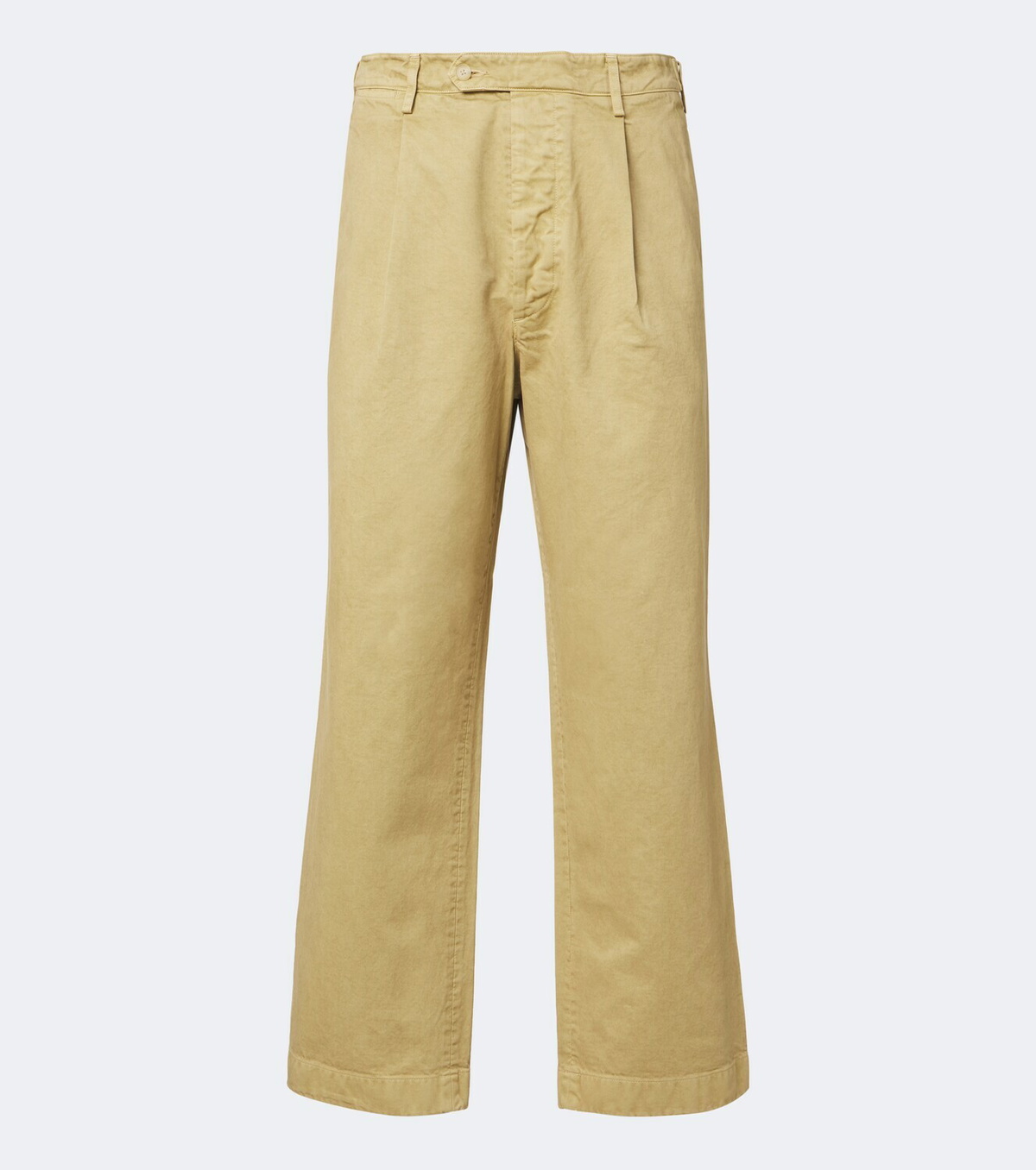 Auralee Pleated cotton chinos