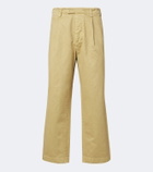 Auralee Pleated cotton chinos