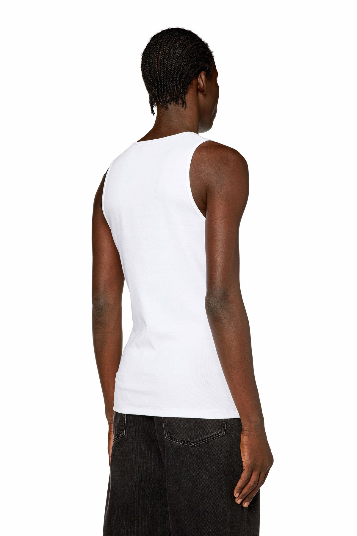 トップス DIESEL tank Diesel Tank top with mini D logo patch - T-Shirts Mens in
