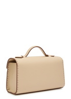 Savette Symmetry Grained Leather Pochette - Beige - One Size