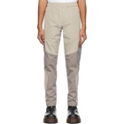 Arnar Mar Jonsson Grey and Beige Patch Engineered Track Trousers