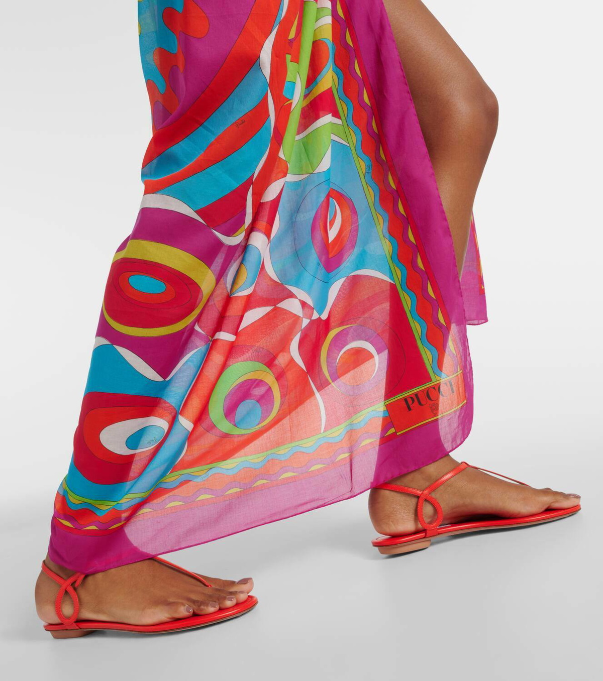 Pucci Bersaglio cotton beach cover-up