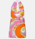 Pucci Orchidee cotton-blend terry minidress