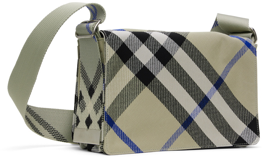 Burberry Beige Check Trench Crossbody Bag Burberry