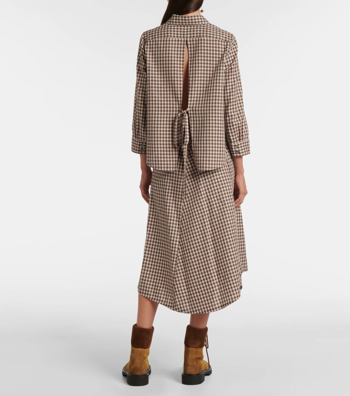 LOEWE★大人気早期完売★Women's Trapeze Overshirt★少量入荷 Loewe Trapeze checked cotton shirt Loewe