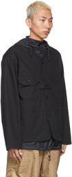 Engineered Garments Black Ripstop Cardigan Jacket